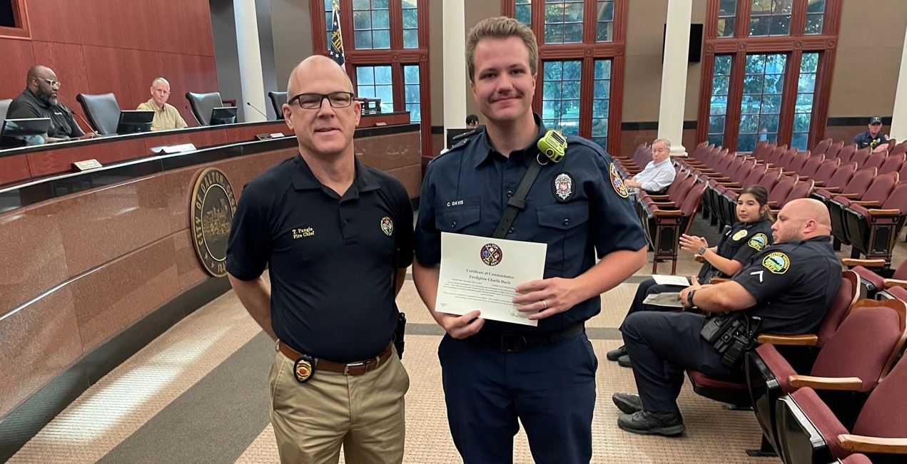 New Firefighter Commended For Off-Duty Heroism | Dalton, GA