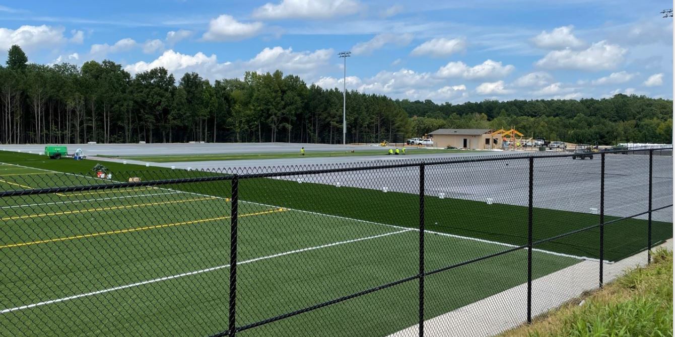 Installation Of Turf Underway At Northeast Soccer Complex | Dalton, GA