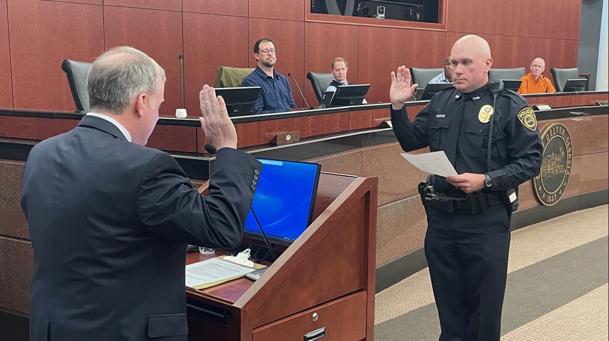 DPD Swears In Newest Officer | Dalton, GA