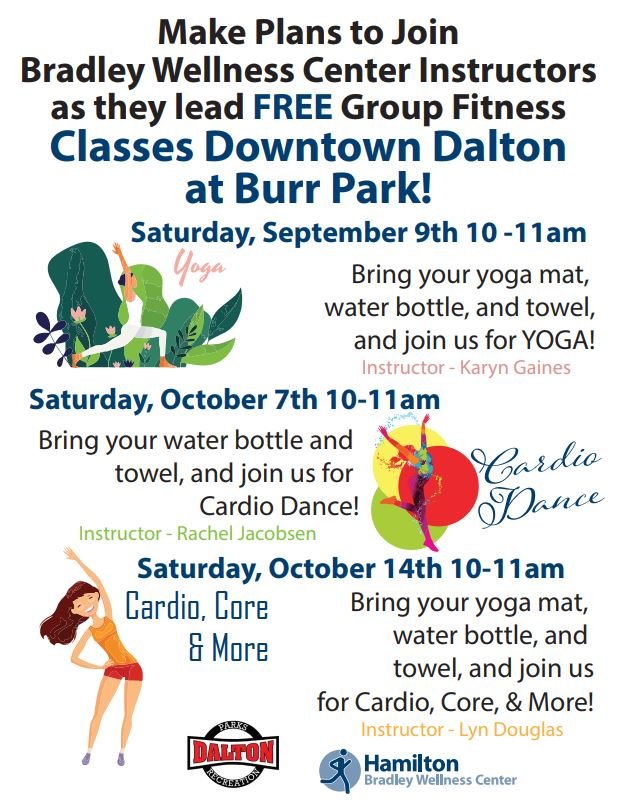 Free Cardio Exercise Class in Burr Park | Dalton, GA